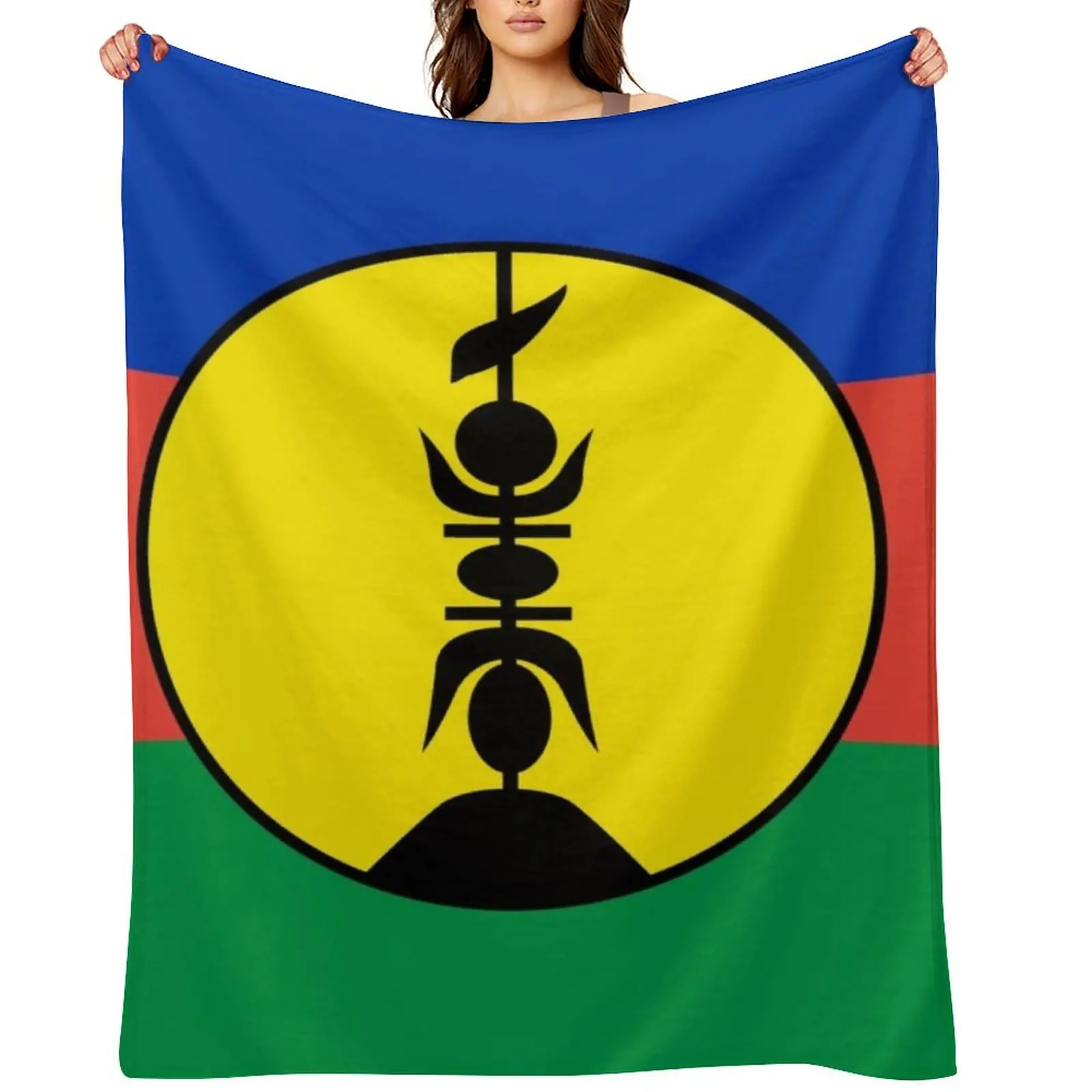 

Flag of New Caledonia Throw Blanket Large For Decorative Sofa Cute Sofa Blankets