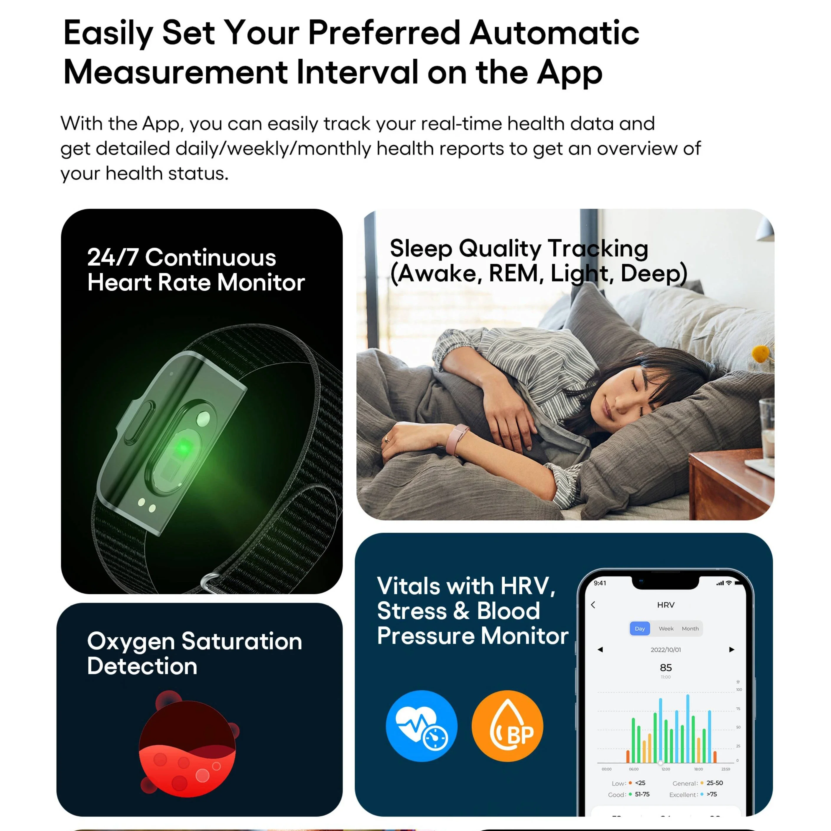 Smart Band Wrist Bracelet Watch for Bluetooth SDK API iOS Android Wearable  Thermometer Alarm Clock Sleep Tracker factory
