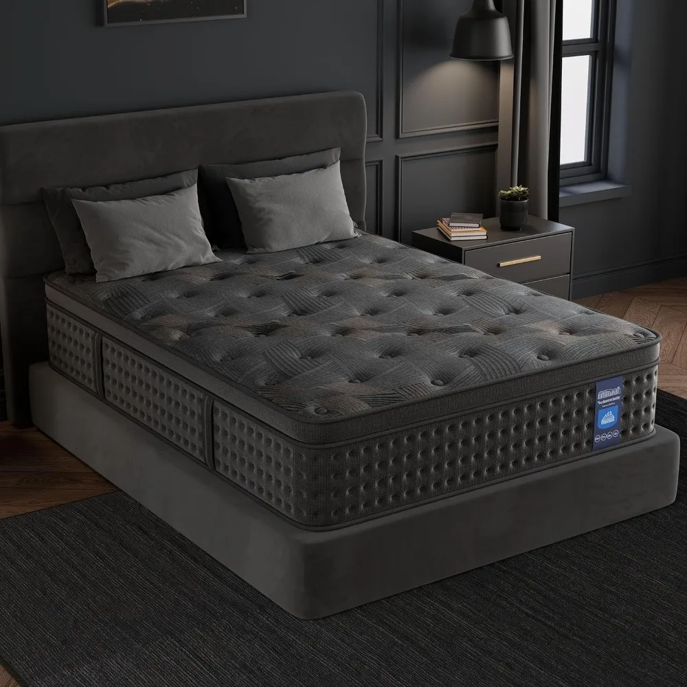 

Full Mattress,10 Inch Hybrid Queen Mattresses with Memory Foam & Pocket Spring,Superior Hybrid Mattress with Gel Memory Foam or