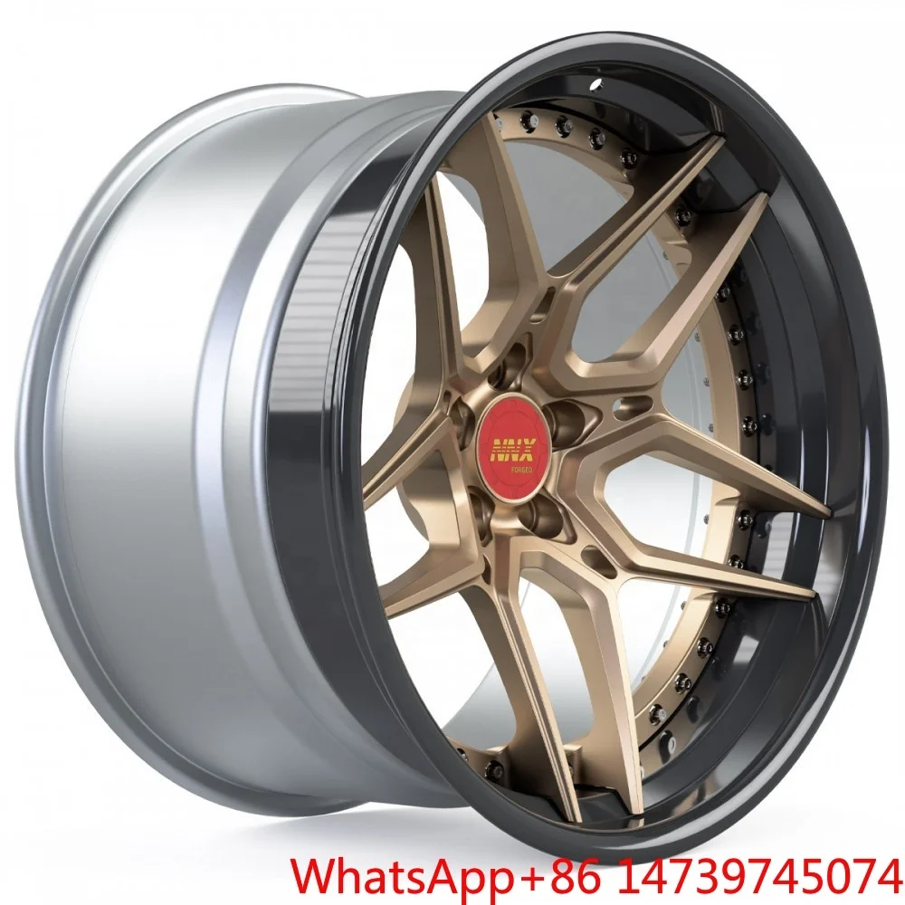 Performance Wheels15 16 17 18 19 20 21 22 23 24 Inch 3 Piece Alloy Wheels Machined-faced Luxury Racing Chrome Finish Ten Year Wa