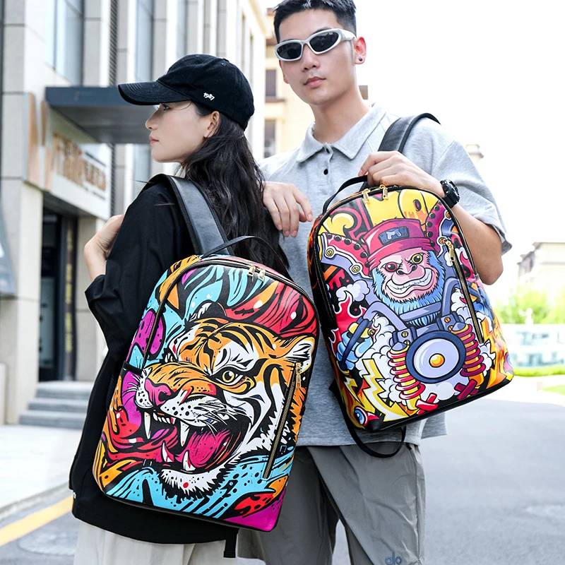 

Men's and women's fashionable printed new shoulder bag backpack backpack handbag ita bag рюкзак mochila bags for woman