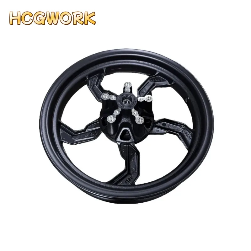 front aluminum wheel disc brake MT2.5x14 matte black for Zongshen Cyclone RT1 SR150T