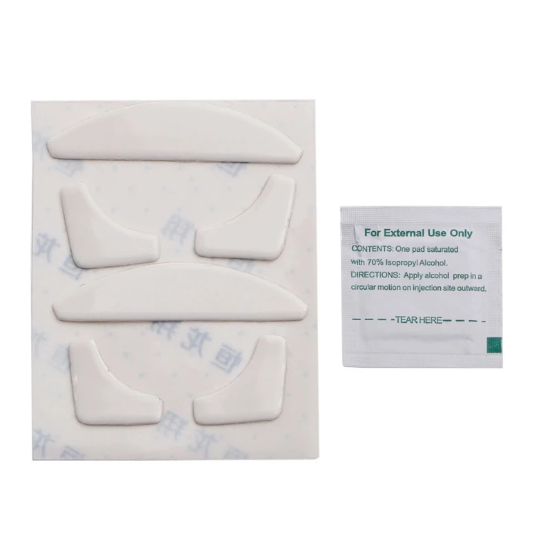 2แพ็ค Gaming Mouse Skates แผ่นรองเมาส์สำหรับ Razer-DeathAdder เมาส์สีขาว Glides Curve Edge