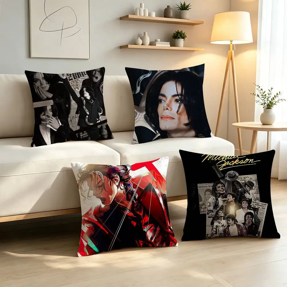 Music Legend Michael J-Jackson  Pillow Case Pattern Printed Pillowcase For Living Room Sofa Cushion Cover