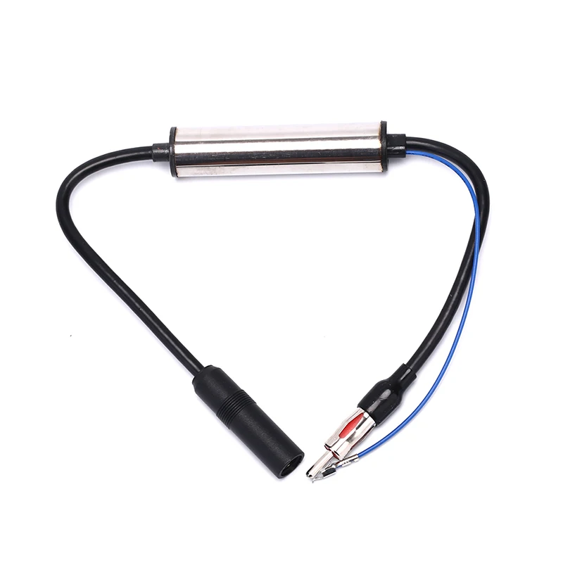 Car Antenna Plug Radio FM Inline Aerial Signal Amplifier Booster Extension Cable