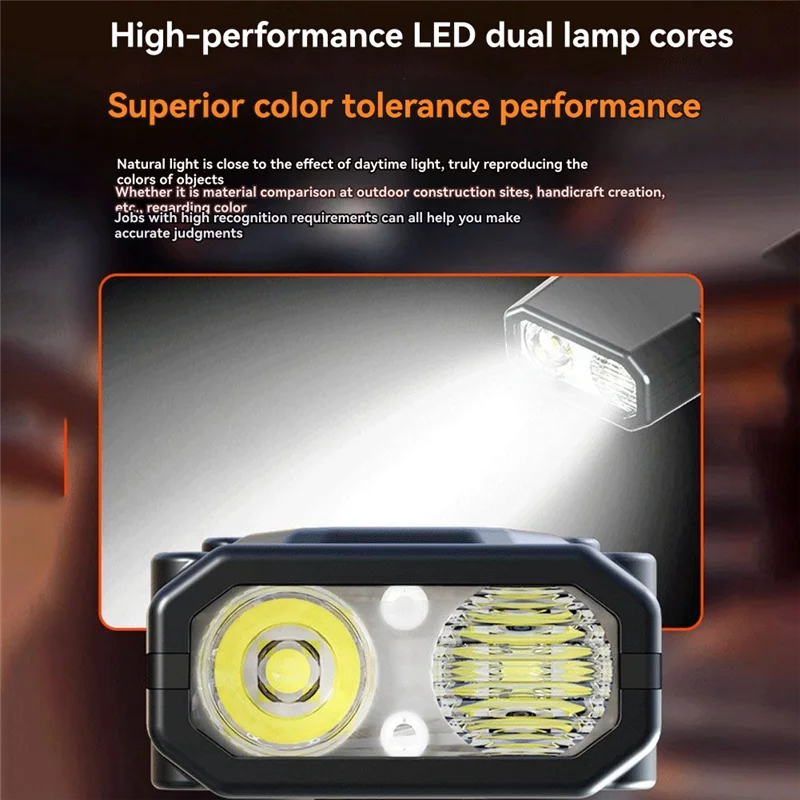 AT19-Small LED Flashlight With Digital Display Dual-Switches Rechargeable Flat Flashlights Pocket Flashlight For Home,Camping