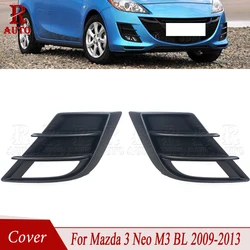 R-AUTO For Mazda 3 2009 2010 2011 2012 2013 M3 BL BK Foglight Grille Front Bumper Fog Light Grilles Fog Lamp Cover BCD2-50-C21