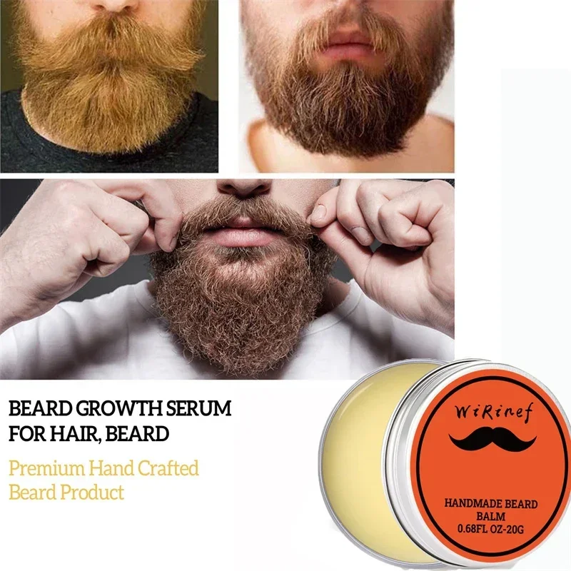 

Natural Beard Balm Wax Man Beard Growth Oil Moisturizing Smoothing Dashing Gentlemen Beard Styling Professional Care Cream