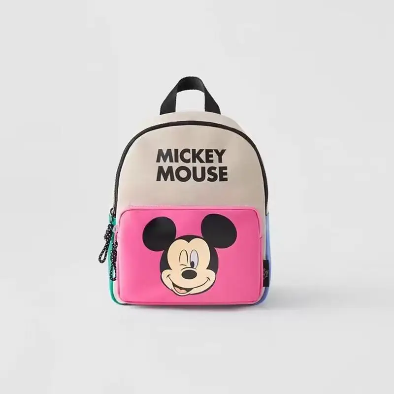 

New Children's Backpack with Disney Mickey Mouse Print Mini Backpack for Elementary School Students