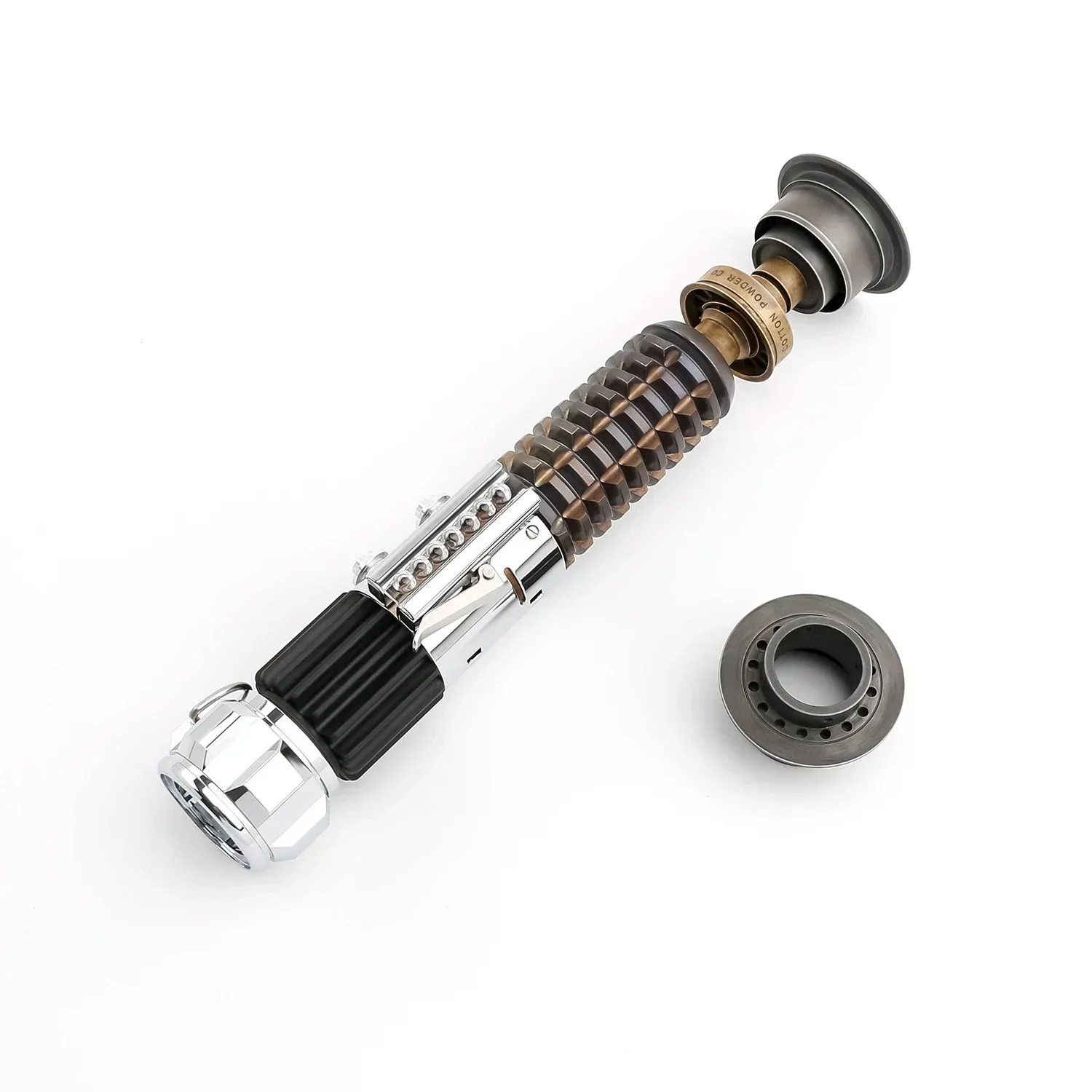 TXQSABER Obi Wan EP4 High Quality Metal Hilt Series Lightsaber Handle with RGB SNV4-Pro Proffie 2.2 Core No Blade