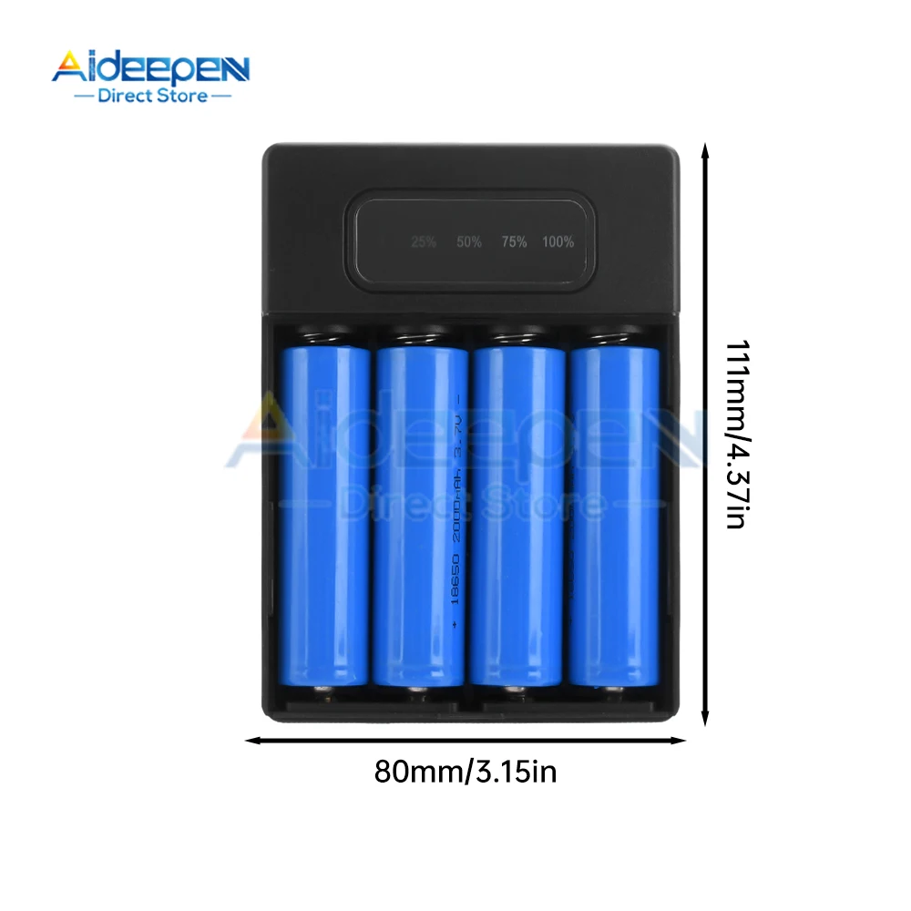 Dual Micro USB Type C Power Bank Shell 5V 2A DIY Shell 18650 Holder Cases Detachable Battery Charge Storage Box Without Battery