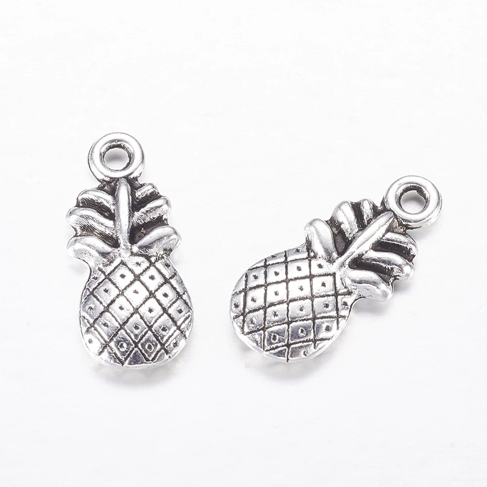 

50pcs Pendant Alloy Jewelry Bracelet Pineapple Pendant Making Necklace Bracelet Charm Crafting Project Accessories