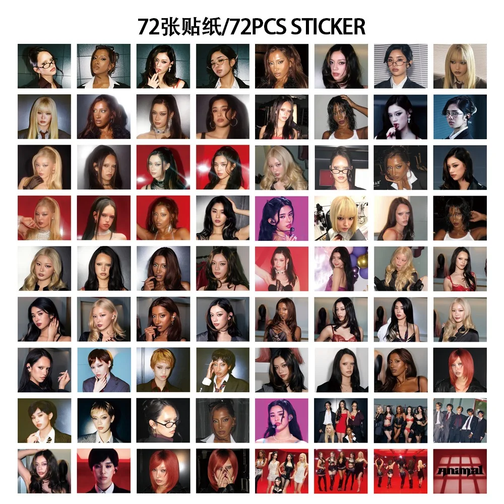 127pcs Kpop Idol KATSEYE WILD New Album BEAUTIFULCHAOS Lomo Cards DANIELA HD Printd Photocards Stickers MANON MEGAN Fans Gift image 4
