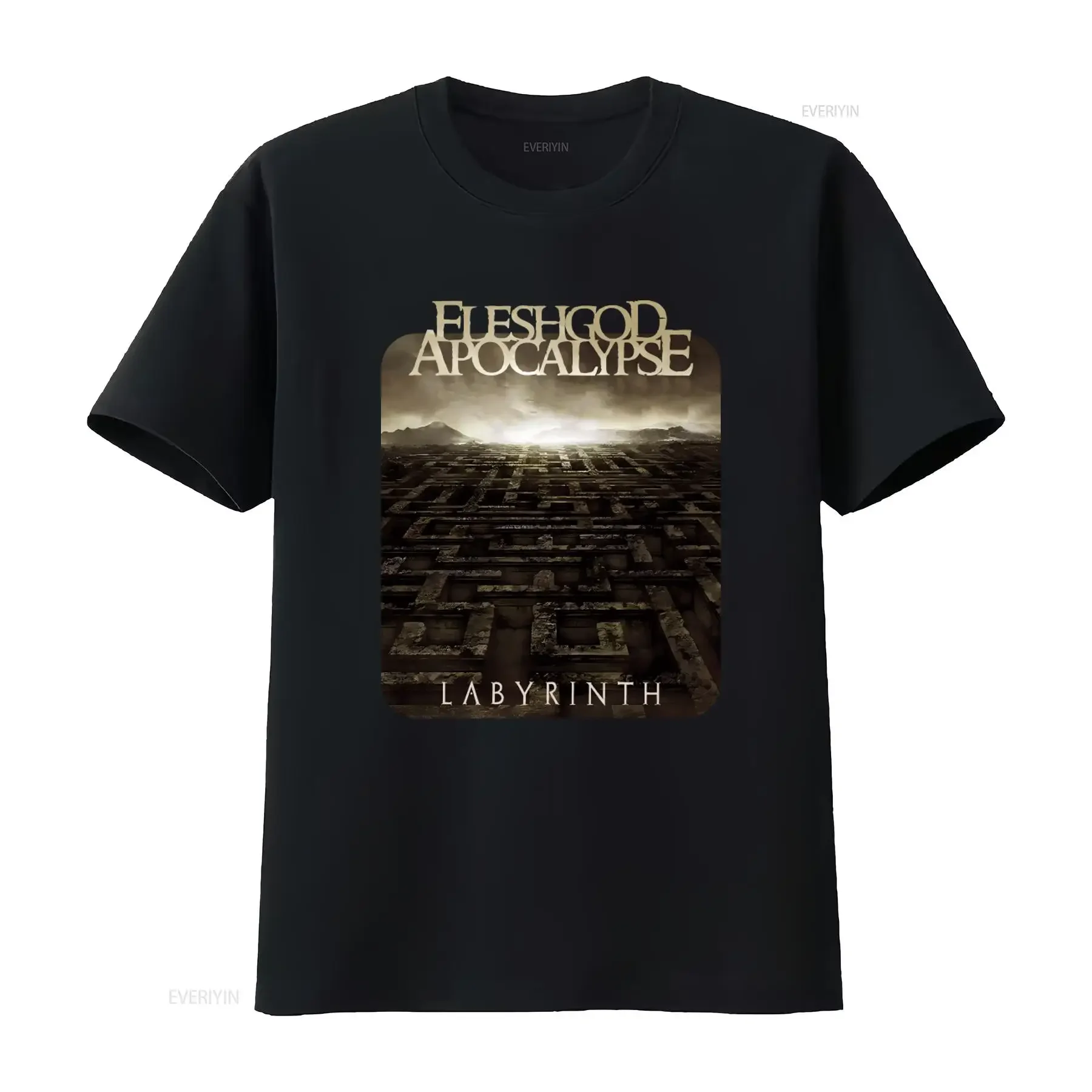 FLESHGOD APOCALYPSE Labyrinth 2013 T Shirt for Men Size Large vintage Washed graphic Casual streetwear Soft fashion Unisex
