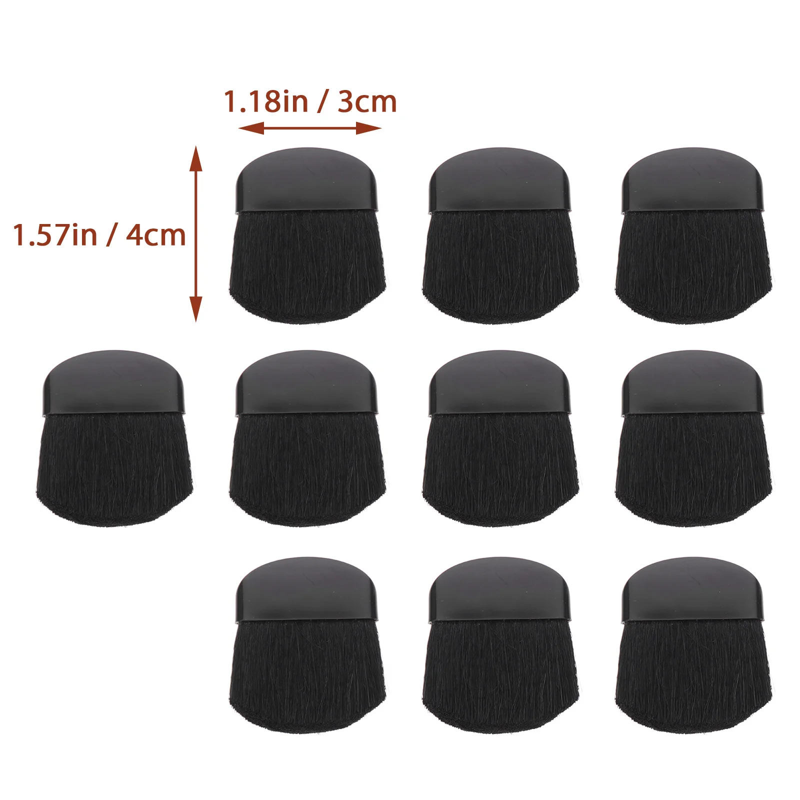 10Pcs Household Paint Brushes Easy Clean Warm Water Rinse Reshape Bristles DIY Art Projects Paintbrush Portable Paint Brush