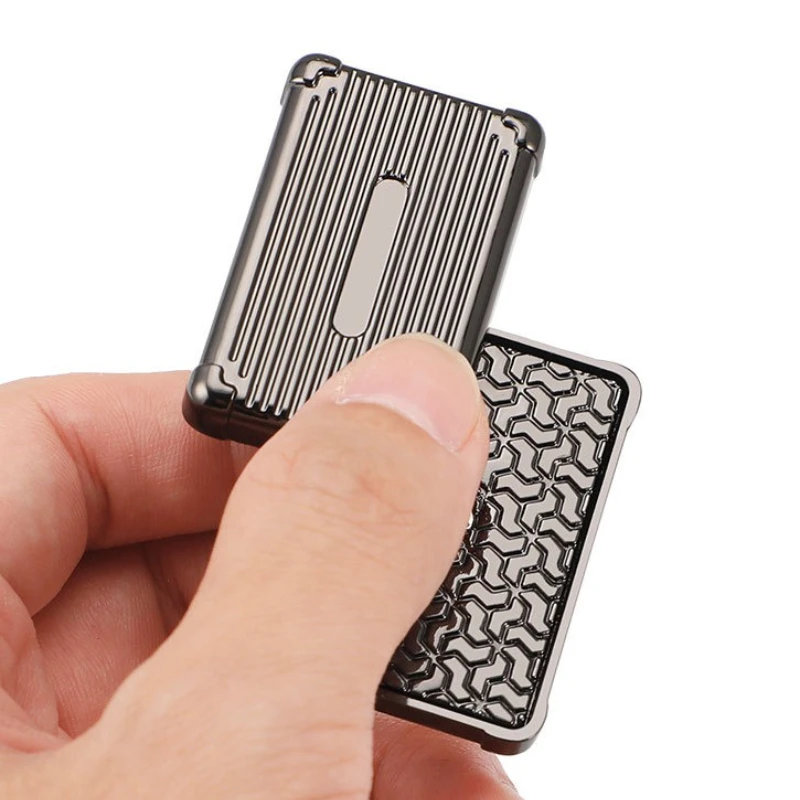 Zeepkist Fidget Magnetische Push Card Legering Mechanische Slider EDC Duwen Plaat Zintuiglijke Stress Relief Speelgoed Anti Angst
