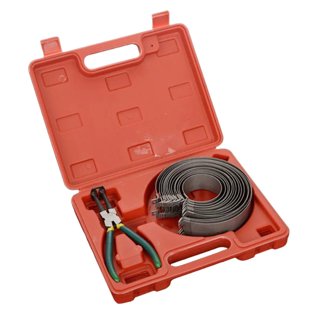 14 Rings Piston Ring 62-140mm Fastener Clamp Cylinder Installation Piston Ring Compressor Motorcycle Repair Tool Kit