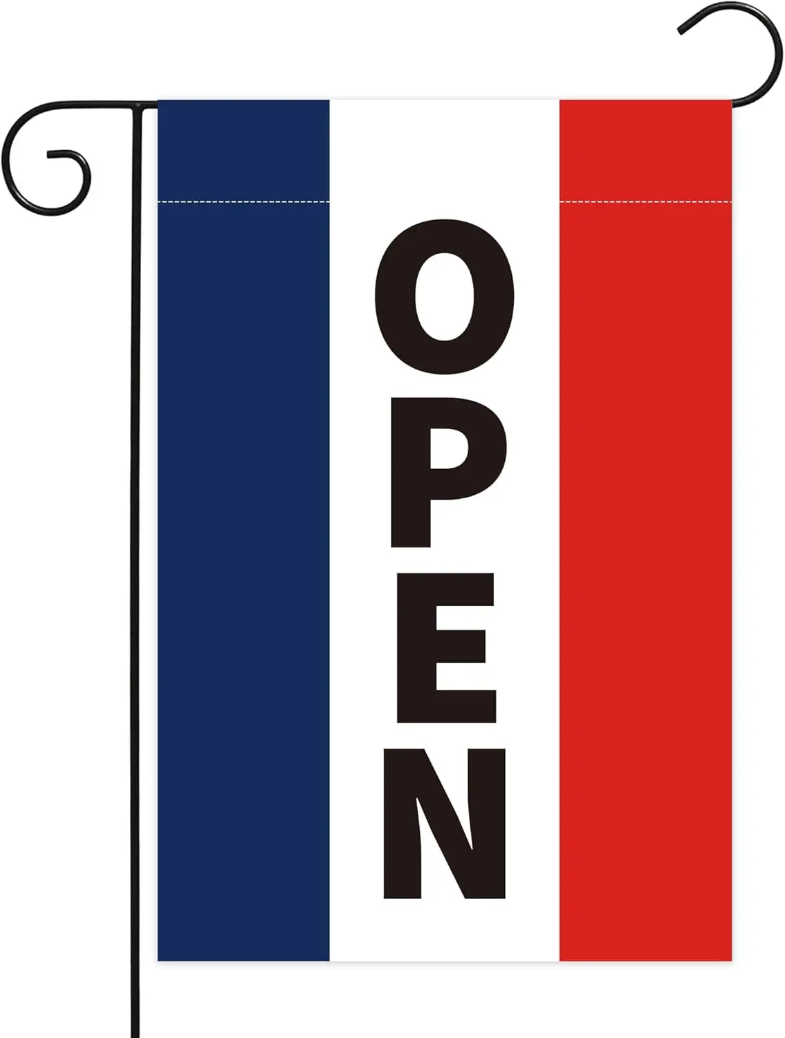 Open Flags 12x18 Inch Double Sided Open Garden Flag,Decorative Garden Flag for Business Outdoor Display, Lawn and Yard Decor SSL