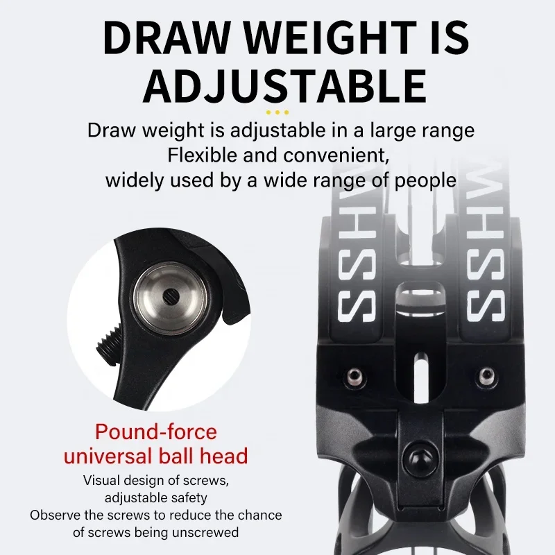 Bola de aço dupla finalidade arco composto e flecha conjunto mão esquerda direita ao ar livre caça tiro alvo prática equipamento tiro com arco