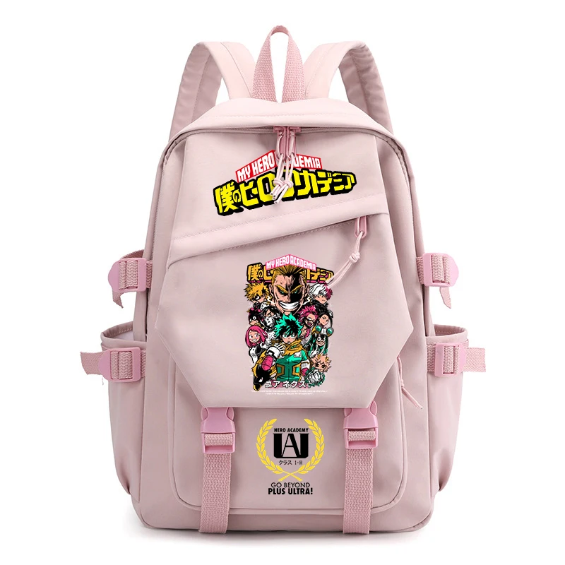 My Hero Academia Anime Print Small Backpack for Girls Lightweight Student Bookbag School Daypack