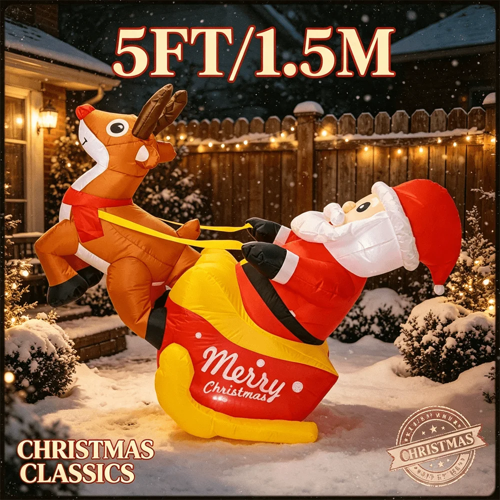5ft-christmas-inflatable-toy-led-light-up-santa-claus-on-sleigh-with-reindeer-inflatable-outdoor-yard-xmas-holiday-decoration