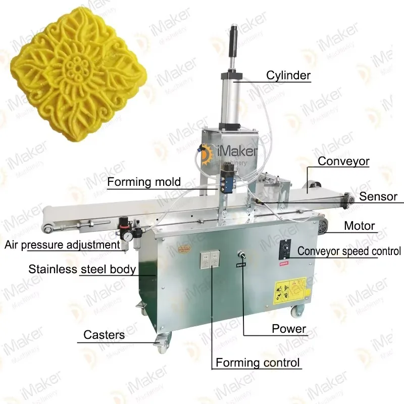 

Factory Supply Moon Cake Mold Machine Stuffed Cake Stamping Machine Mooncake Making Machines