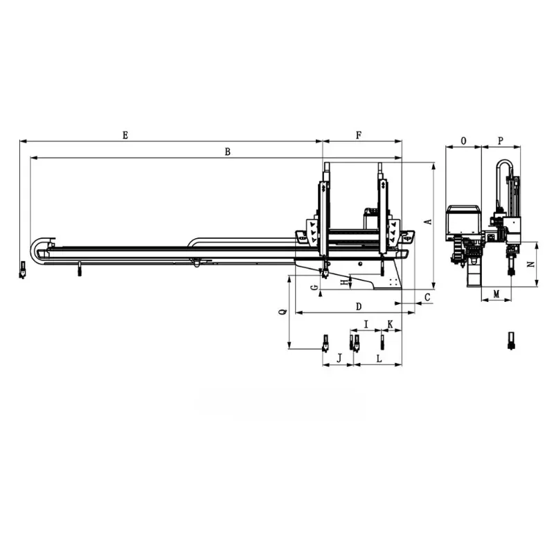 BRTV09WDS5P0/F0 Five-axis Servo Manipulator 6000mm Arch Length Intelligent Multi-joint