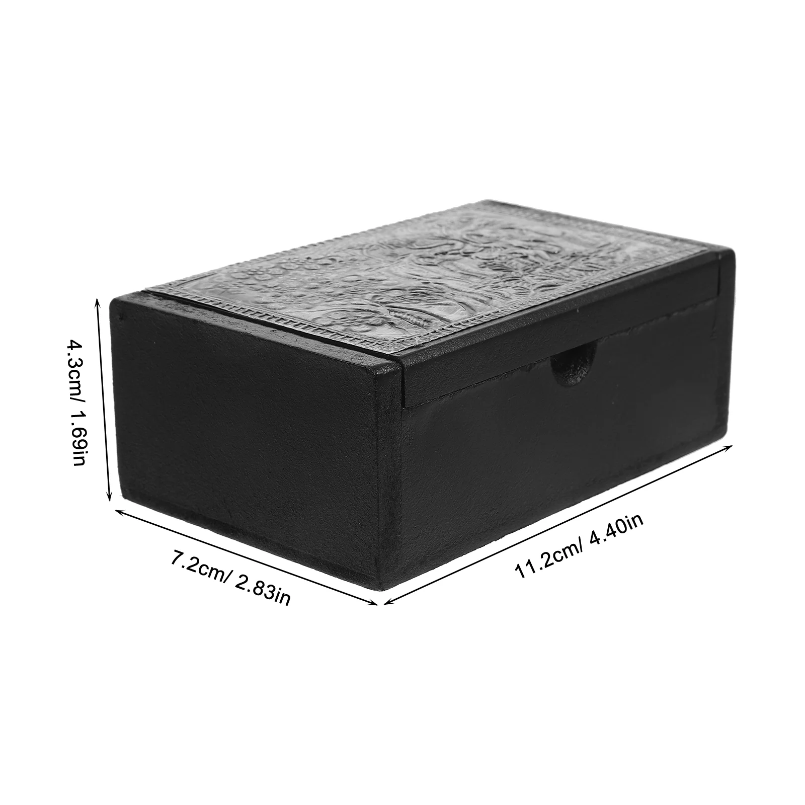 Card Box Recipe Organizer Wooden Case Cards Storage Holder Container Kitchen Business Small Bin