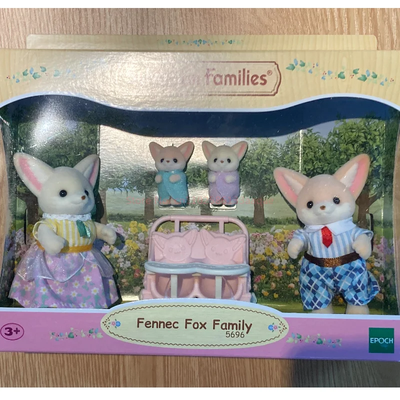 Famiglie Sylvanian Noce Scoiattolo Fennec Famiglia di volpe Casa da gioco adatta alla pelle Simulato giocattoli carini Regali di compleanno per bambini