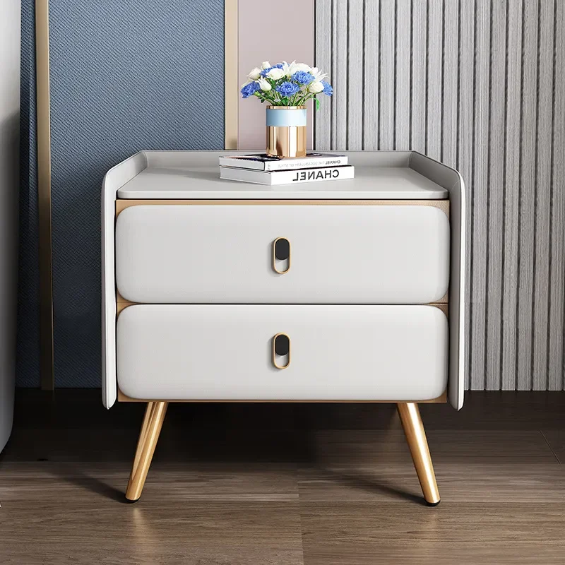 for Smart Bedside Table Modern Simple Light Luxury Storage Cabinet Small Solid Wood Multi Function Password Lock Bedroom