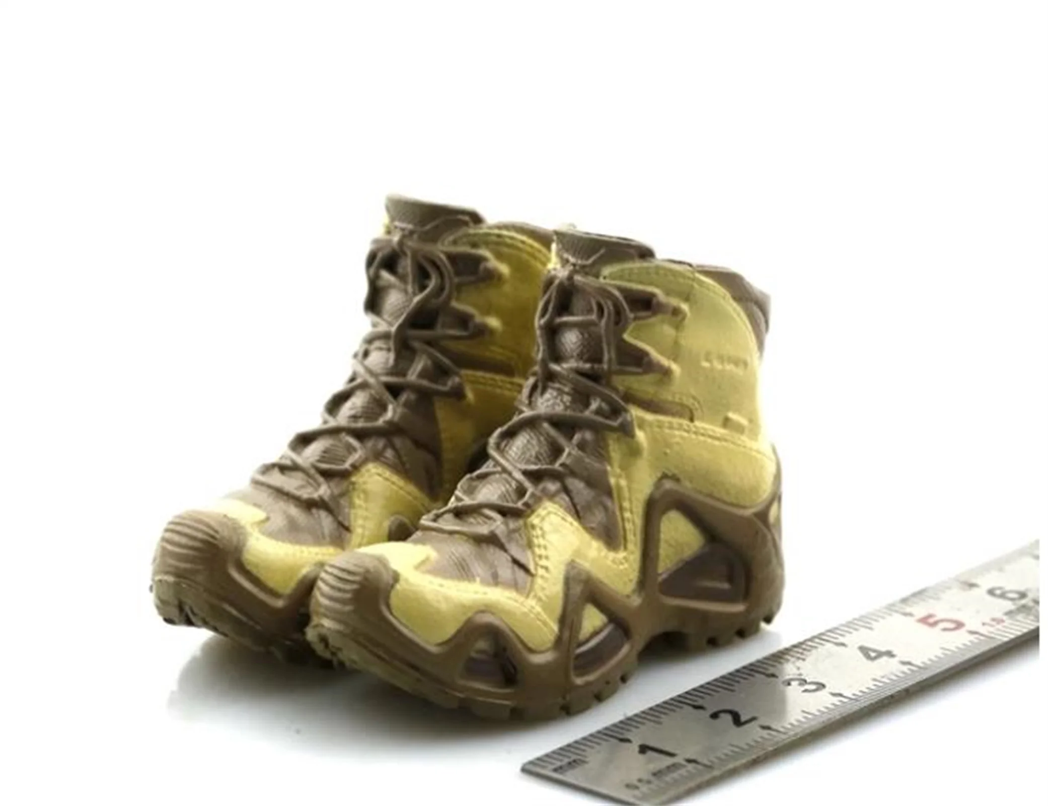 1/6 الأحذية القتالية العسكرية الحديثة نموذج الأحذية الصحراء الرمال اللون نموذج اللعب الجندي نموذج صالح 12 "عمل الشكل جمع #1