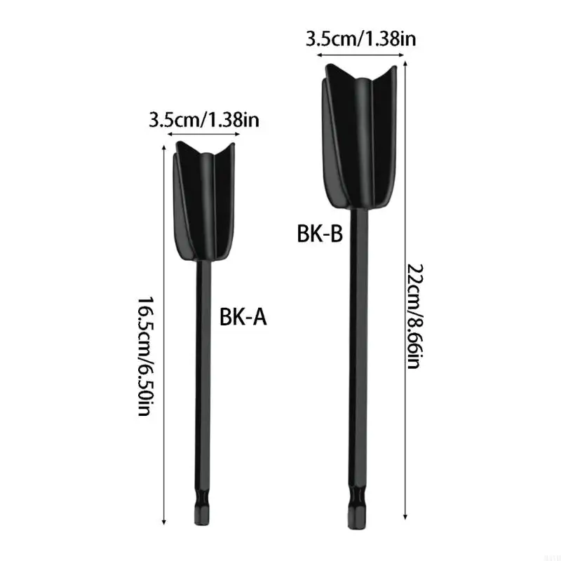 Resin Mixer Paddles for Drill, 1/4Inch Hexagonal Shank Epoxy Mixing Stirring Rod Plastic Stirrer Set for Paint, Pigments, M4YD