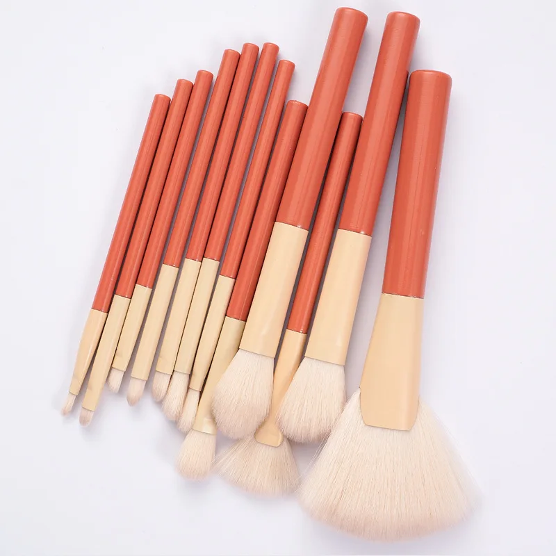 Private Logo Makeup Brushes 12pcs Makeup Brush set Synthetic Foundation Brush Powder Contour Eyeshadow Liner Blending Tools Bulk