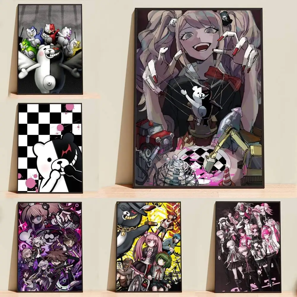 Monokuma Game D-Danganronpa  Poster High Quality Dorm Living Room Aesthetic Wall Decoration Painting Stickers Gift