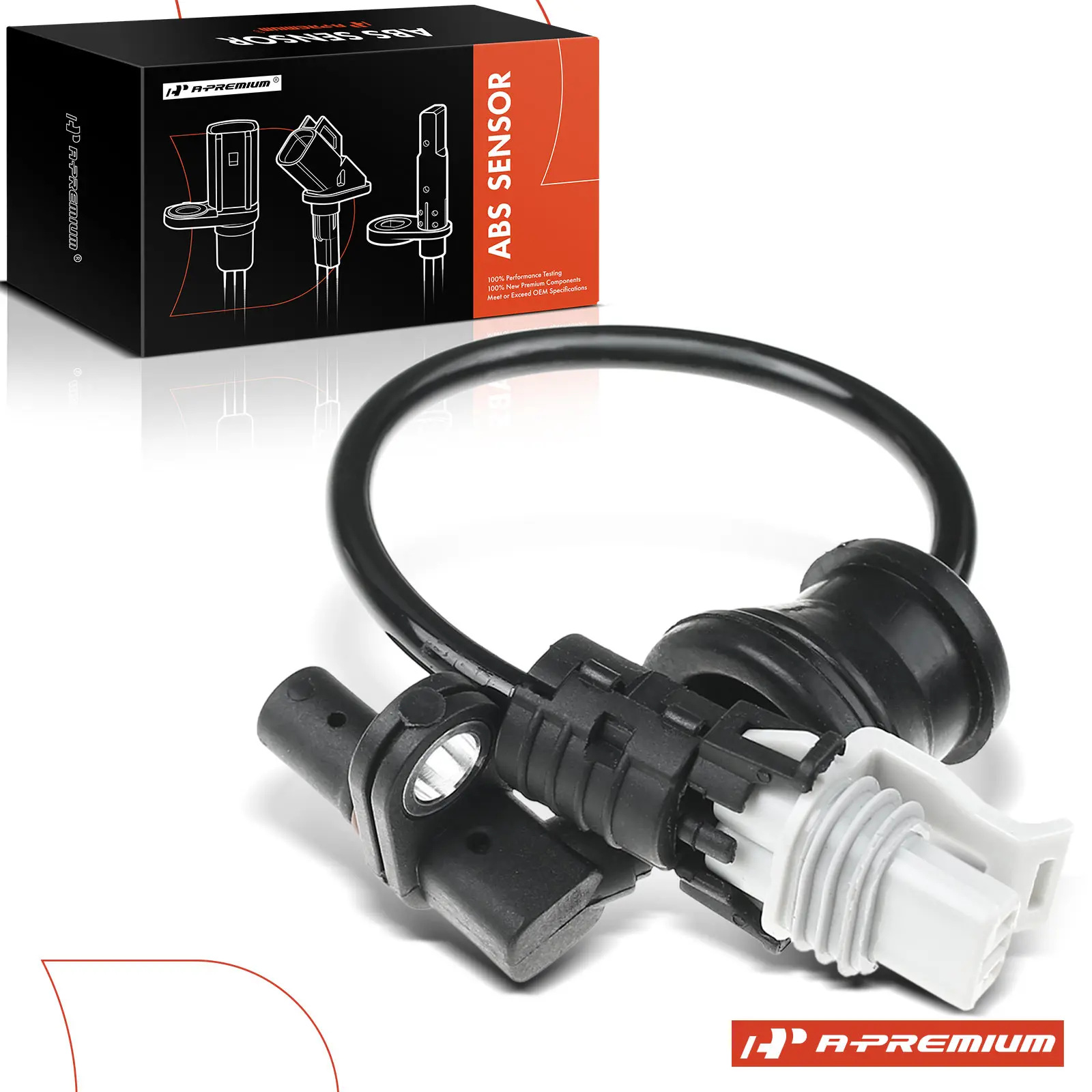 A-Premium Rear Driver or Passenger Side ABS Wheel Speed Sensors for Chevrolet Equinox 2007-2009 Captiva Sport 2012-2015