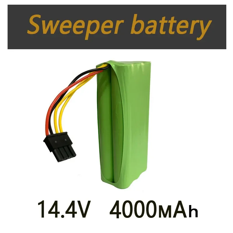 14.4V 4000mAh Battery Pack VCR01 VCR03 VCR12 R1-L083B R1-L081A R1-L085B For Redmond RV-R300 RV-R310 Sweeper Battery