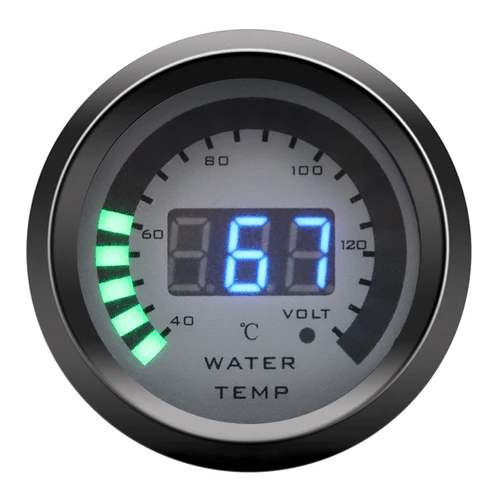 Imagen 2 del producto Medidor Digital de temperatura de agua y aceite para coche, barra de aumento de Turbo, relación de combustible y aire PSI, tacómetro de vacío, prensa de aceite, voltios para 12V, 52mm