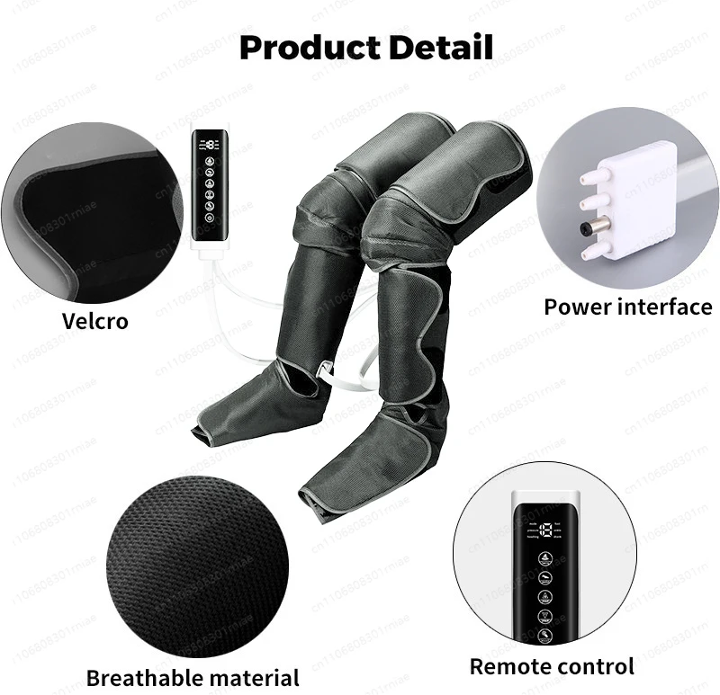3-Mode Cloth Arm and Foot Massager Thermal Pulse Knee Massager with Heat and Vibration Comfort Leg Massager
