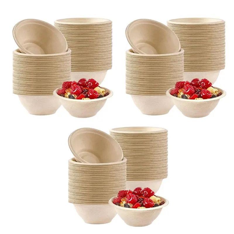 sews-300pcs-ciotole-di-carta-resistenti-usa-e-getta-ciotole-di-carta-usa-e-getta-in-canna-da-zucchero-da-350-ml-marroni-super-rigide-biodegradabili