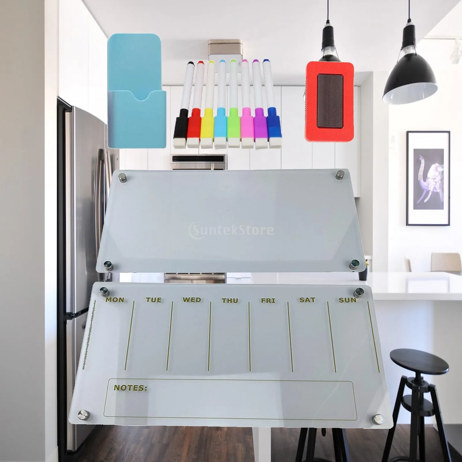Magnetic Dry Erase Board Magnetic Calendar for Fridge Special Events Office
