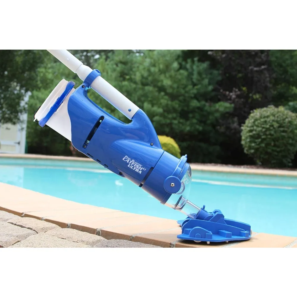 Catfish Ultra Rechargeable, Battery-Powered, Pool-Cleaner, Ideal for In-Ground Pools and Above Ground Pools for Cleaning Leaves