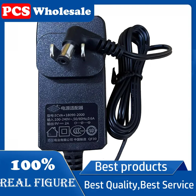 

Original ECVA+18090-2000 power adapter 9V2A charger port 5.5*2.1mm elbow