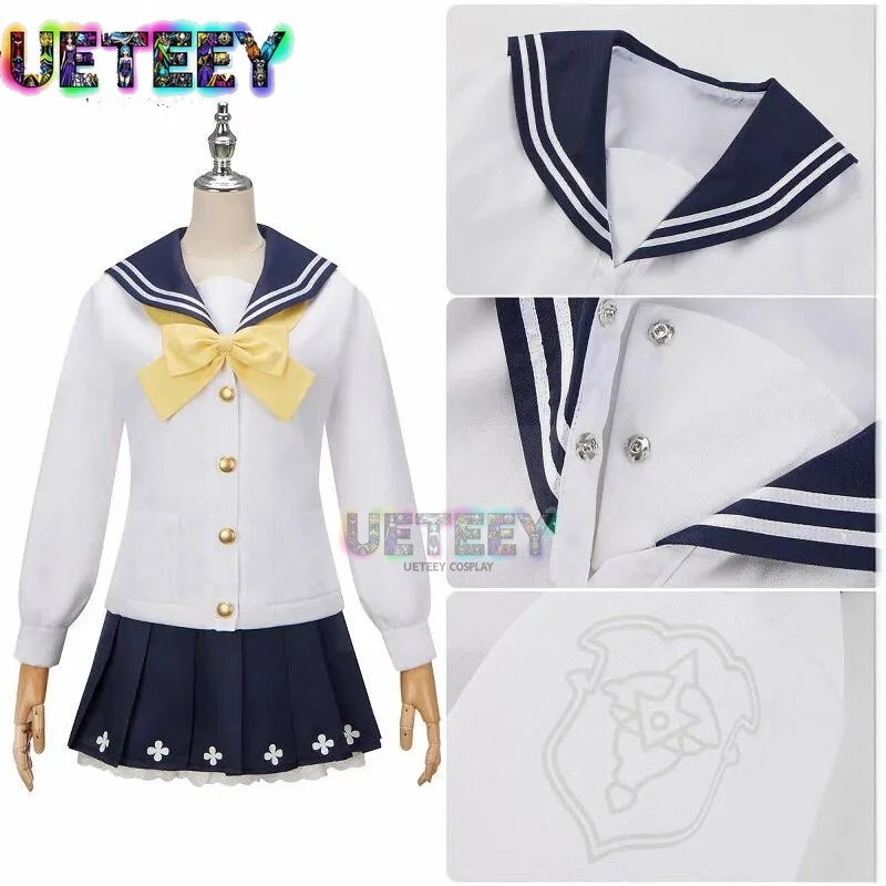 

UETEEY Blue Archive Ajitani Hifumi Косплей Костюм Повседневная одежда Комплект костюмов на Хэллоуин Нестандартный размер