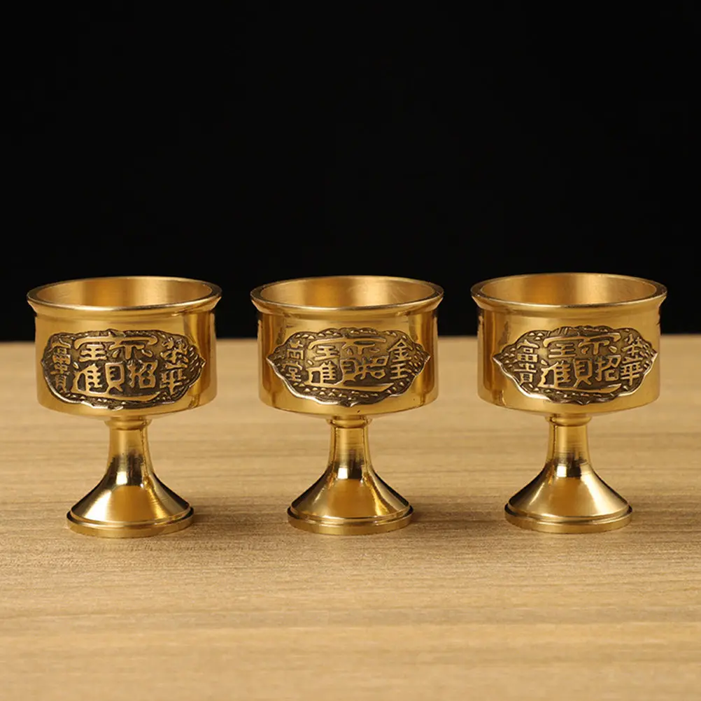 Pure Copper Glasses Decorative Desktop Decorative Copper Cup Cup nament Bar Office Party Gift Retro Cocktails