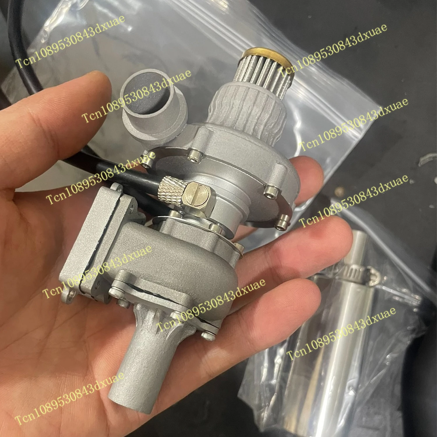 Metal Turbocharger Engine Model Accessories 3D Metal Printing Process Can Be Modified Engine Model Toys