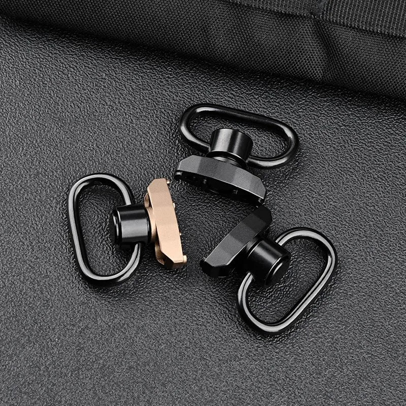 WADSN Metal Tactical QD Sling Swivel Adapter Rail Mount M-LOK Keymod Strap Buckle Strap Loop Strap Rail Mount Steel Push Button