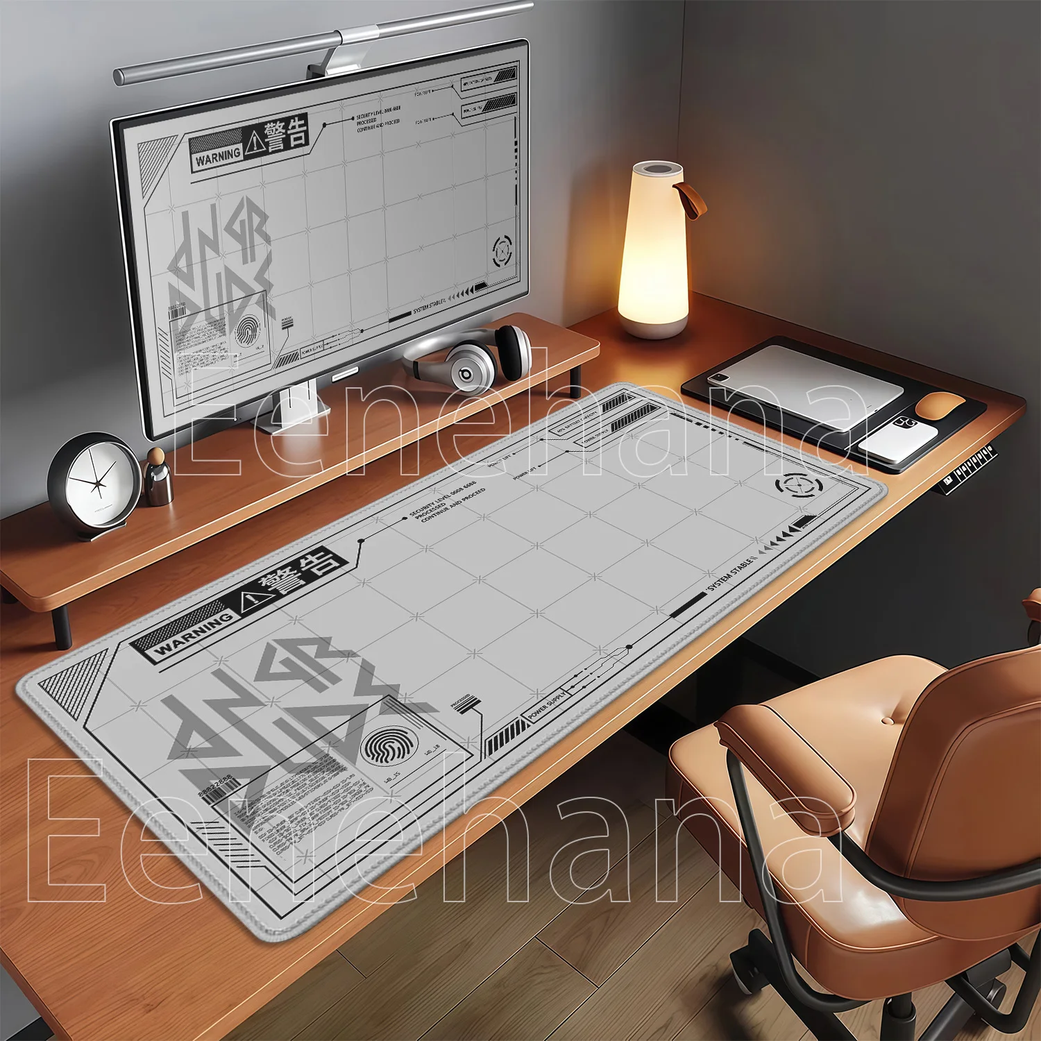 Machine Art PC Gaming Mousepad Non-slip Base Esports Keyboard Offices Accessories Playmat HD Printing Overlock ESports Desk Mat