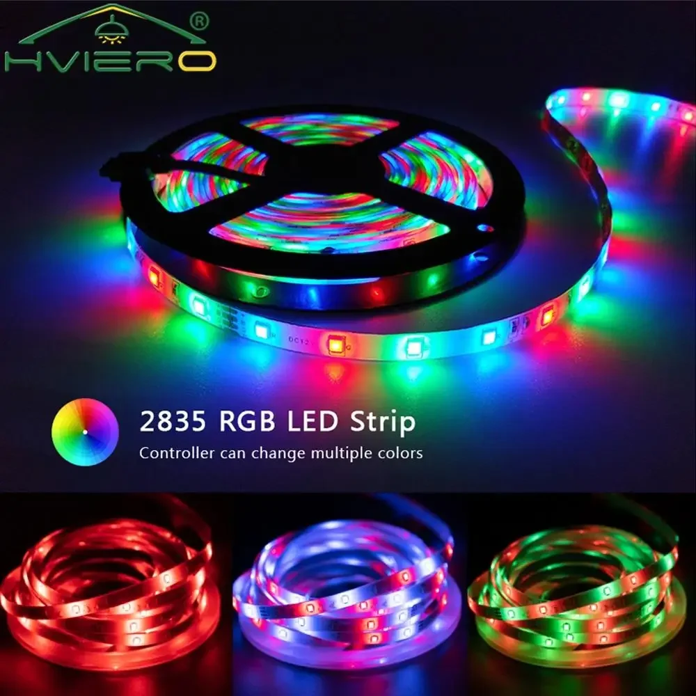 5V RGB 2835 Bluetooth LED Strip Lights Control USB Flexible Lamp Tape Ribbon Diode for TV Desk Festival Room Luces Computer Luz