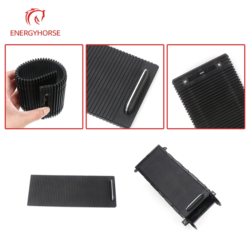 For Golf 7 MK7 Car Front Center Console Sliding Shutters For Volkswagen 2014-2020 5GG862531D Water Cup Holder Roller Cover