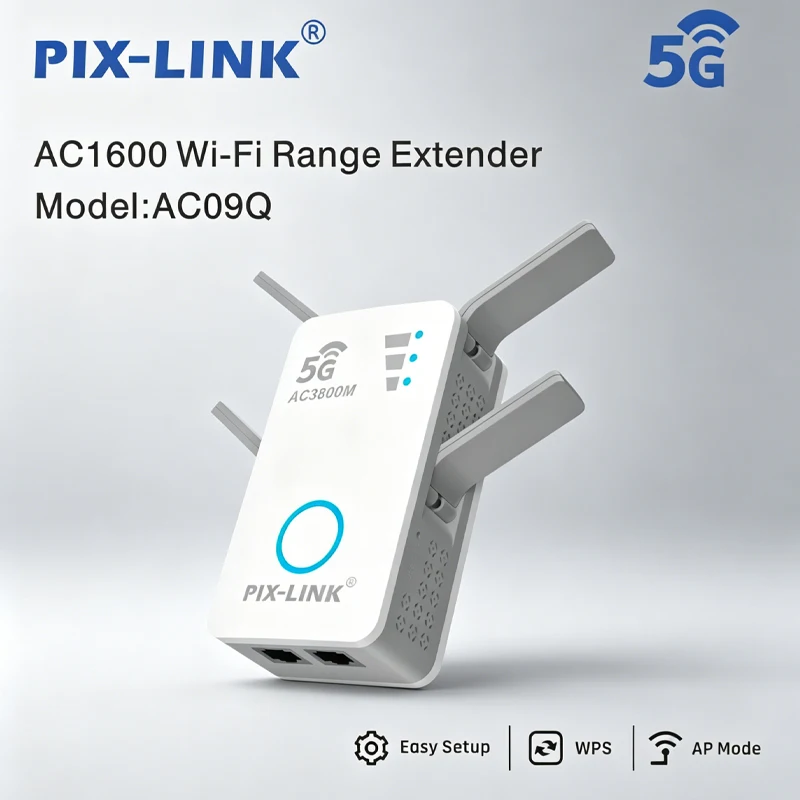 

PIX-LINK AC3800 Двухдиапазонный Wi-Fi ретранслятор 3800 Мбит/с 5 ГГц, усилитель беспроводного сигнала для дома, расширение зоны покрытия на большие расстояния ﻿